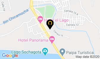 Mapa de Cabañas Guacatá Hotel en Paipa
