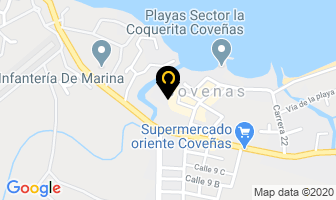 Mapa de Cabañas La Fragata en Coveñas