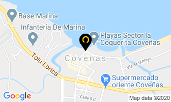 Mapa de Cabañas Y Restaurante Palmar en Coveñas