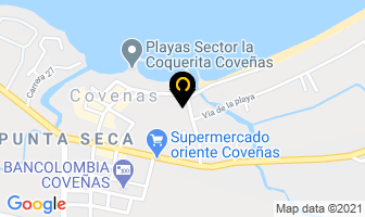 Mapa de Cabañitas del Mar en Coveñas