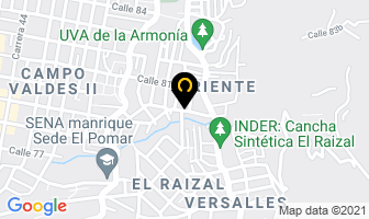 Mapa de Cabello De Angel en Medellín