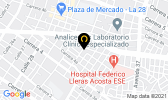 Mapa de Cableunion De Occdente S.a en Ibagué