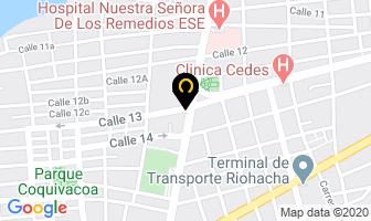 Mapa de Cabo De La Vela Hotel en Riohacha
