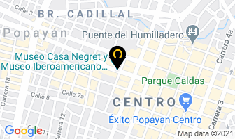 Mapa de Cabrera Tejada Francia Marieta en Popayán