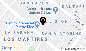 Mapa de Cac Perfiles Y Suministros en Bogotá D.C