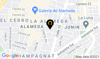 Mapa de Caceda Tapia Carlos Roberto en Cali