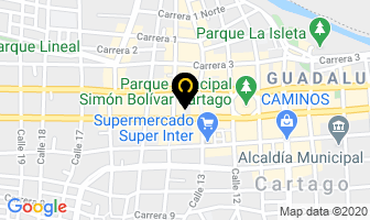 Mapa de Cacharrería Las Dos H.h. en Cartago