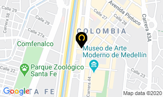 Mapa de Café Amor Perfecto en Medellín
