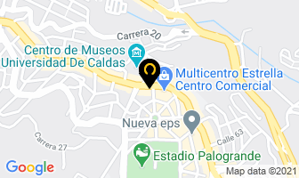 Mapa de Café Crema en Manizales