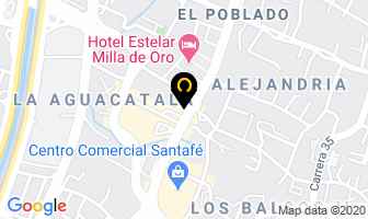 Mapa de Café Del Plaza en Medellín