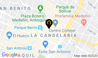 Mapa de Café Don César en Medellín