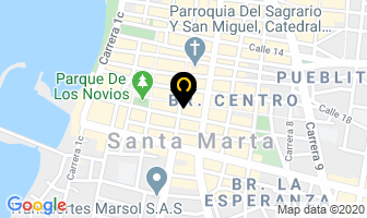 Mapa de Café Internet Internacional People en Santa Marta
