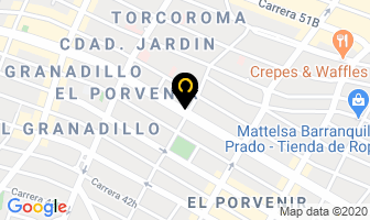 Mapa de Cafe Internet Markova.com en Barranquilla