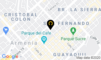 Mapa de Café Luz en Armenia