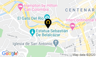 Mapa de Cafe Mulato Cosmocentro en Cali