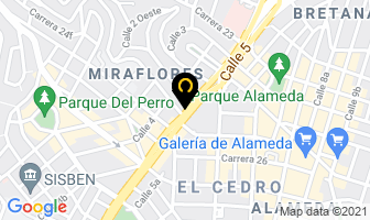 Mapa de Café Pacífico en Cali