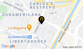 Mapa de Café Y Verde en Medellín