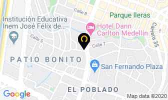 Mapa de Cafesalud Mp en Medellín