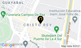 Mapa de Cafetería Cerros De Oriente en Medellín