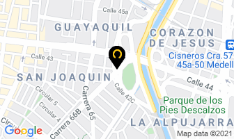 Mapa de Cafetería Palma Seca en Medellín