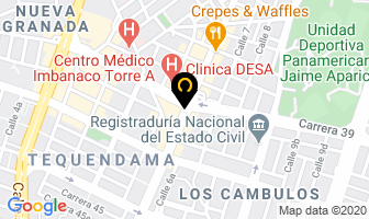 Mapa de Caja Cooperativa Coopetrol en Cali