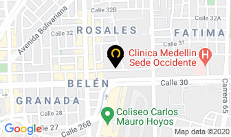 Mapa de Cajas Automáticas Vicuña en Medellín