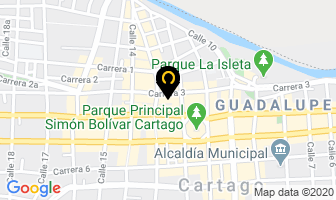 Mapa de Cajeros Automaticos Banco Popular en Cartago