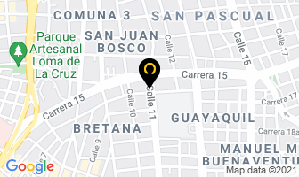 Mapa de Cali Bordados en Cali