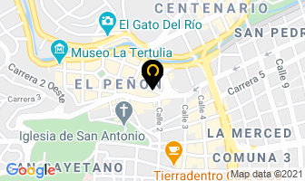Mapa de Cali Renta Car Occidente en Cali