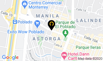 Mapa de Calle 10 Hostel en Medellín