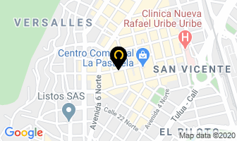 Mapa de Calorgas Ltda. en Cali