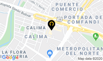 Mapa de Calzado Ana Cali Sur. en Cali
