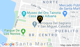 Mapa de Calzado Bata en Santa Marta