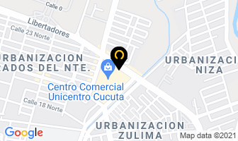 Mapa de Calzado Bosi en Cúcuta