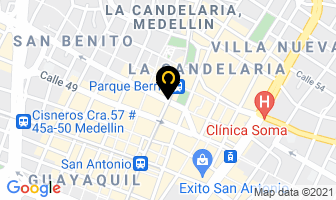 Mapa de Calzado Copacabana en Medellín