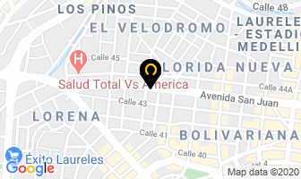 Mapa de Calzado Dina-loa en Medellín