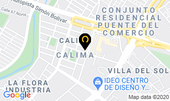 Mapa de Calzado Huellas en Cali