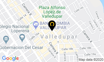 Mapa de Calzado Mundial en Valledupar