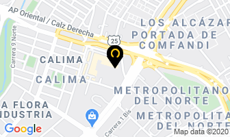 Mapa de Calzado Pecas en Cali