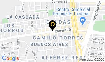Mapa de Calzado Pie Fino en Cali