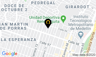 Mapa de Calzado Santa en Medellín