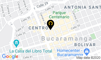 Mapa de Calzado Vaccardy en Bucaramanga