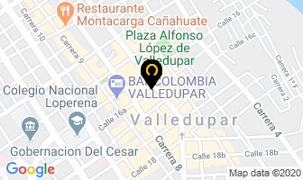 Mapa de Calzado Word Tennis en Valledupar