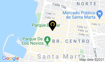 Mapa de Cambio De Cheques Inversiones De Oriente Ltda. en Santa Marta