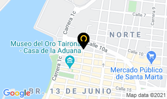 Mapa de Cambio De Cheques La Divisa en Santa Marta