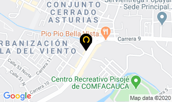 Mapa de Camelot Club Discoteca en Popayán