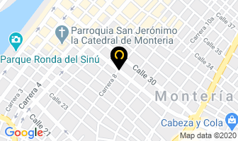 Mapa de Camelot-Restaurante en Montería