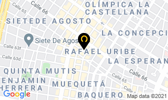 Mapa de Camisas Alher's en Bogotá D.C
