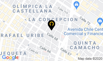 Mapa de Camisas Chevalier en Bogotá D.C