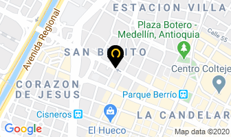 Mapa de Camisas Zeus en Medellín